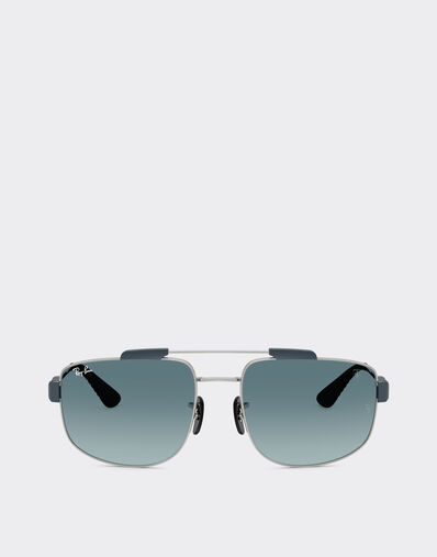 Ray-Ban for Scuderia Ferrari RB3789M 银色金属镜框搭配灰色渐变蓝色镜片 Ferrari Ray-Ban for Scuderia Ferrari RB3789M 银色金属镜框搭配灰色渐变蓝色镜片 Silver LA0JMf