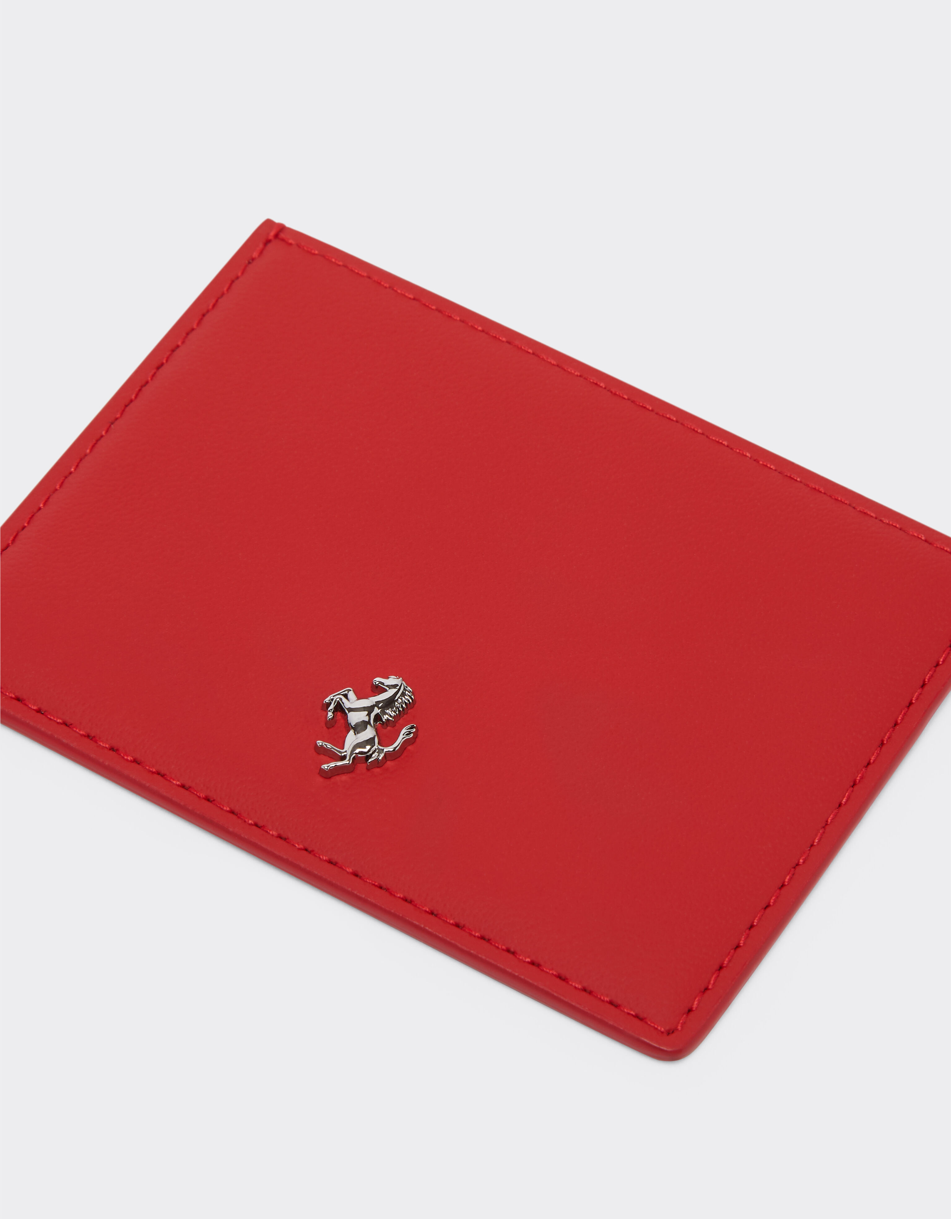 Second Life Leather Card Holder Ferrari Second Life Leather Card Holder Rosso Dino 21435f