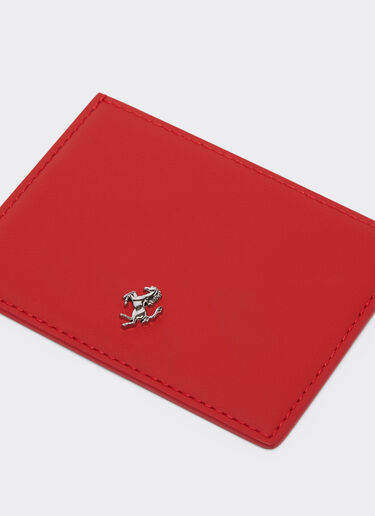 Second Life Leather Card Holder Ferrari Second Life Leather Card Holder Rosso Dino 21435f