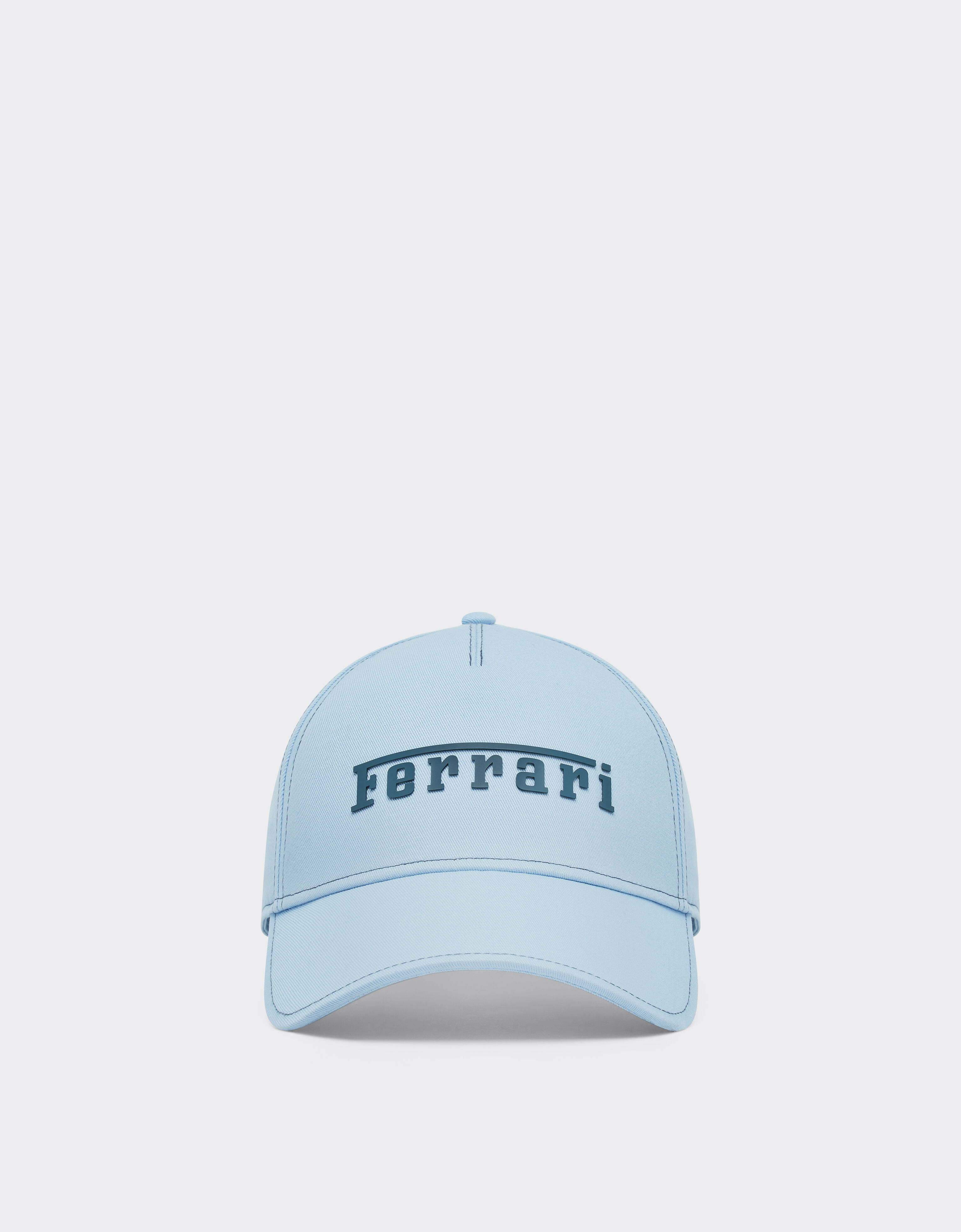 Cotton cap with Ferrari logo Ferrari Cotton cap with Ferrari logo Steel Blue 20403f