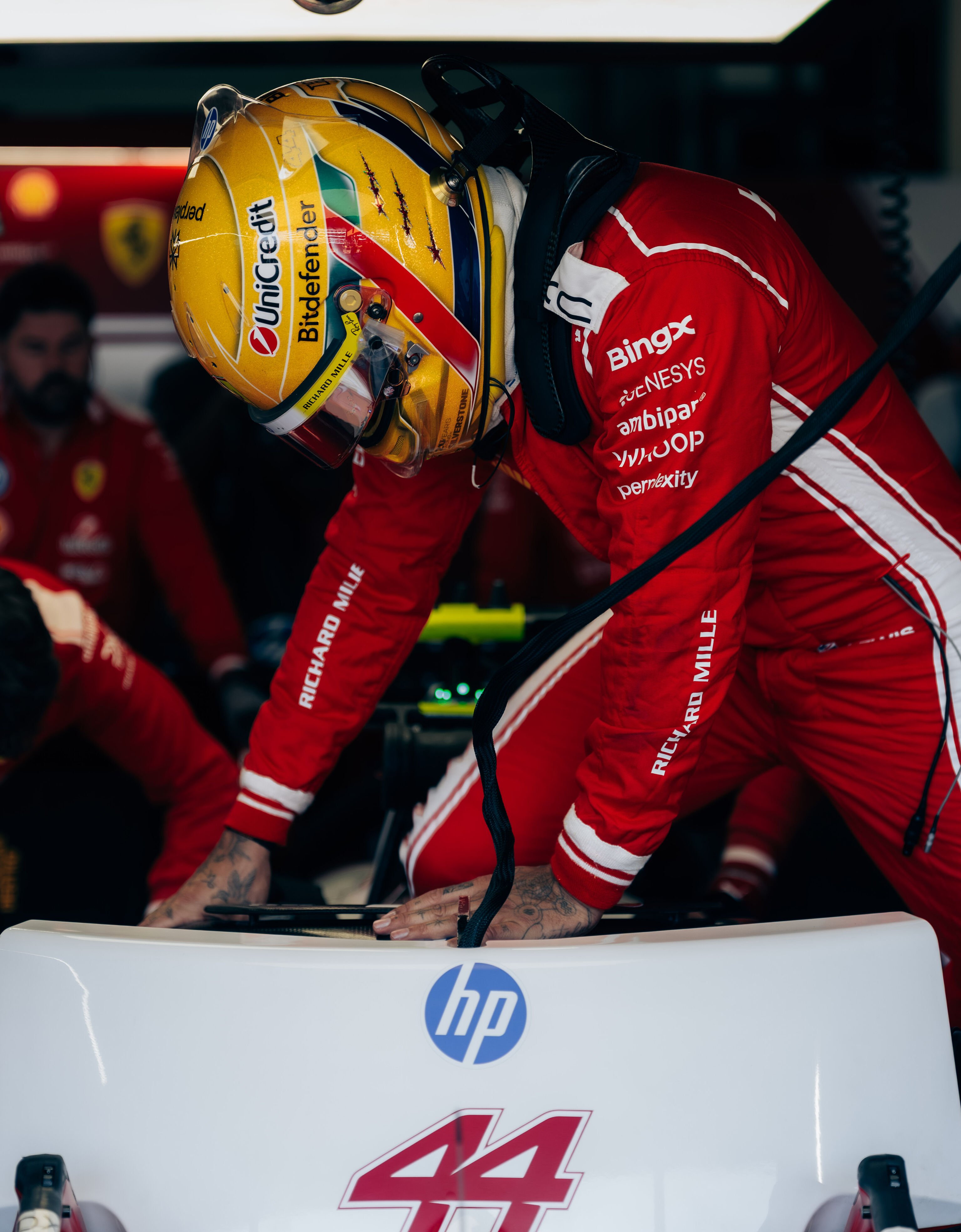 Ferrari Lewis Hamilton Silverstone Special Edition 2026 Helmet, 1:1 scale Multicolore LO0R2658EXT0001f