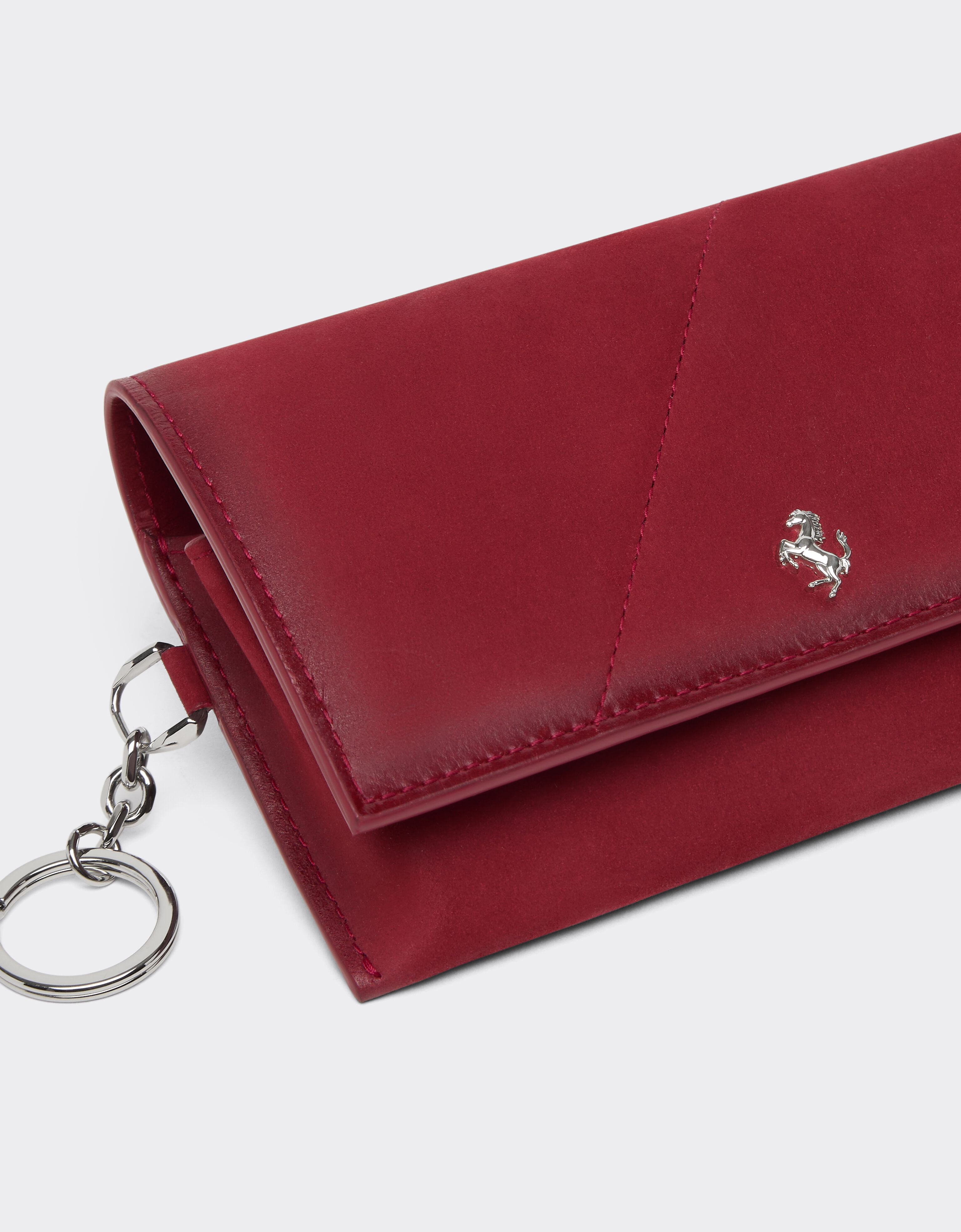 Nubuck eyeglass case Ferrari Nubuck eyeglass case Maison Red 50523f