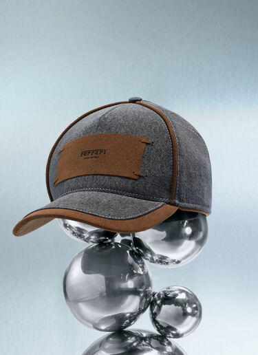 Denim and Alcantara®baseball cap Ferrari Denim and Alcantara®baseball cap Granite Gray 50186f