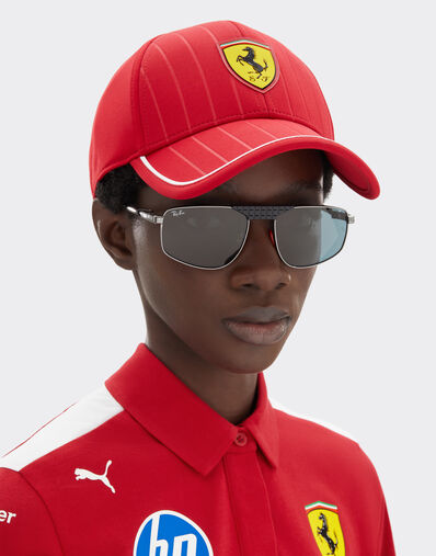 Ferrari 雷朋与法拉利车队合作款 RB3776M 蓝色镜片枪灰色金属太阳镜 枪灰色 LA0EGf