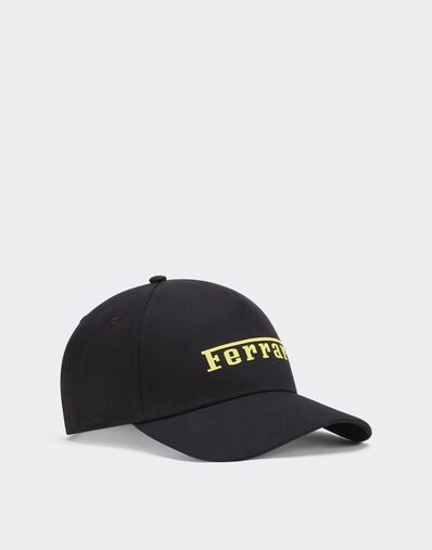 Ferrari 涂层法拉利徽标棒球帽 Black 20403f