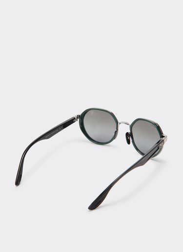 Ferrari Ray-Ban for Scuderia Ferrari RB3703M gunmetal with silver mirror blue gradient lenses 深灰色 F0690f