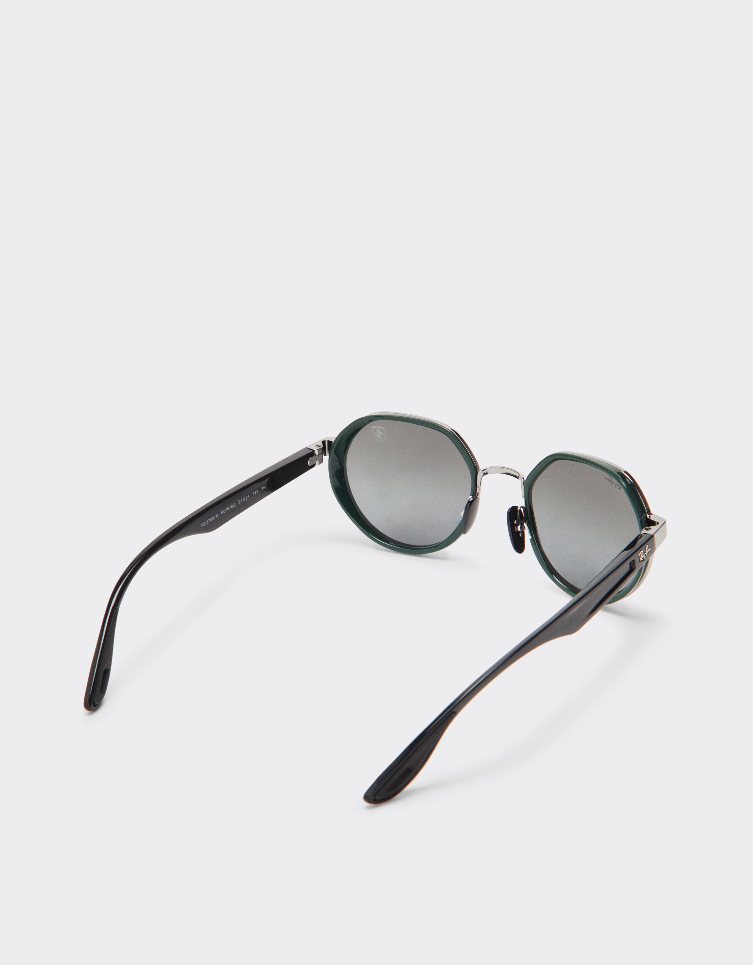 Ferrari Ray-Ban for Scuderia Ferrari RB3703M gunmetal with silver mirror blue gradient lenses 深灰色 F0690f
