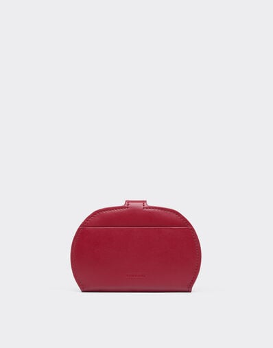Ferrari 光面皮革对折钱包 Maison Red 50417f