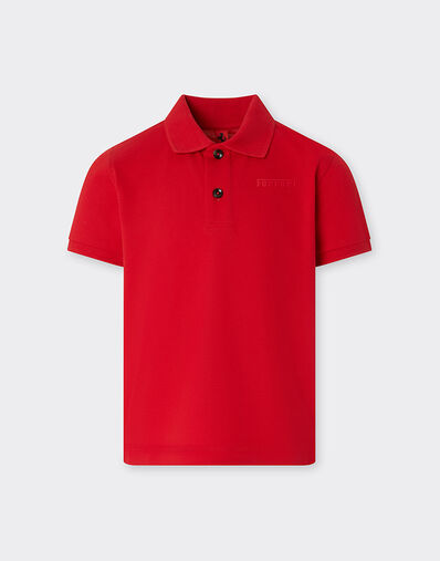 Ferrari 法拉利徽标有机棉 Polo 衫 赛车红 22760fK