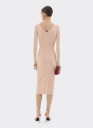 Long dress in stretch viscose Ferrari Long dress in stretch viscose Powder Pink 49902f