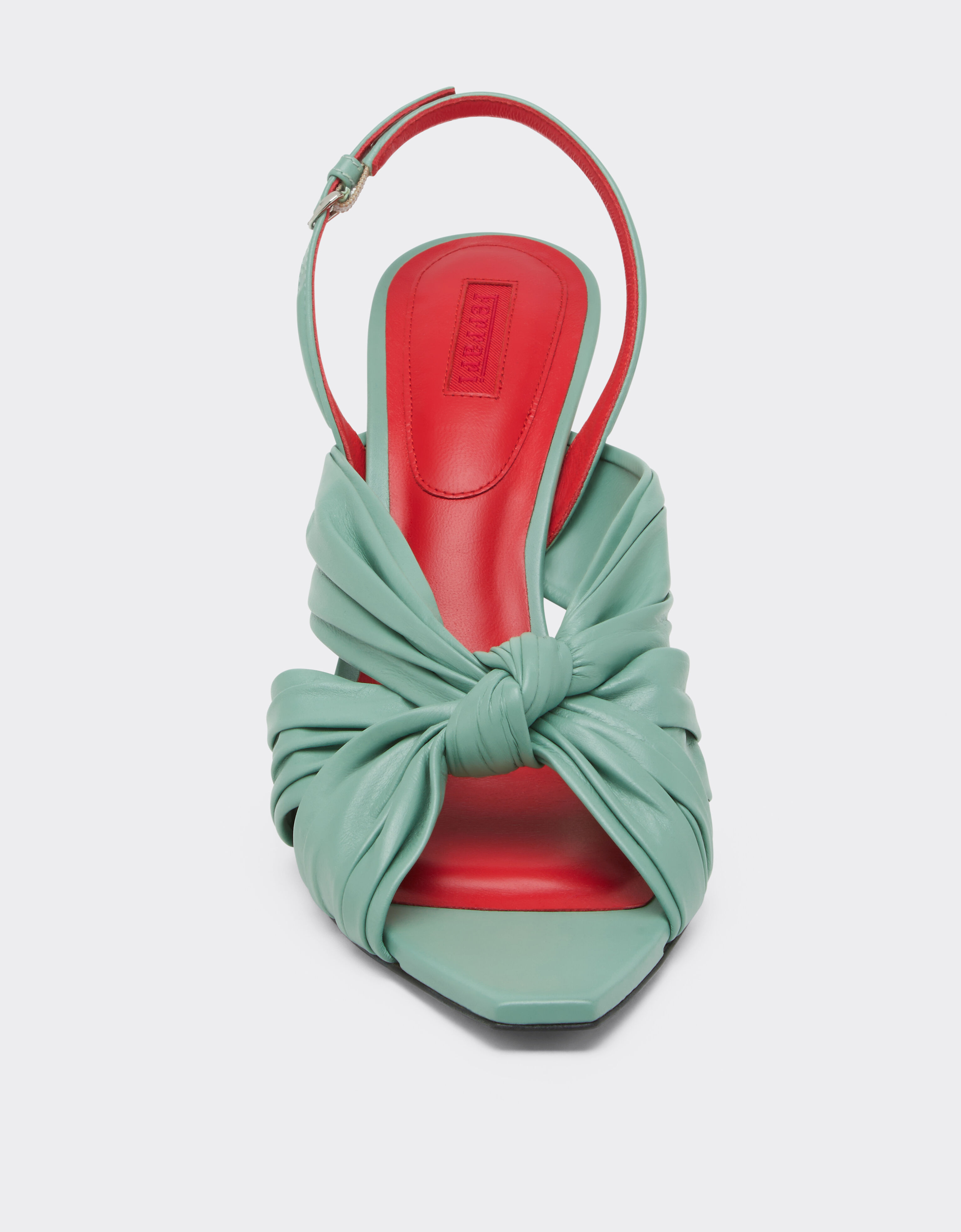 Ferrari 皮革后系带凉鞋 Granite Green 50779f