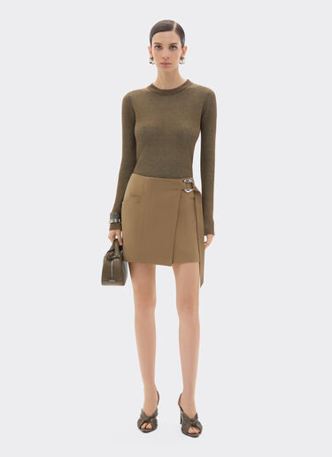 Ferrari 科技棉质半裙 Khaki Green 50064f