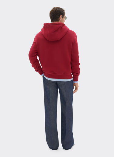 Hoodie with color block logo print Ferrari Hoodie with color block logo print Cherry 22835f