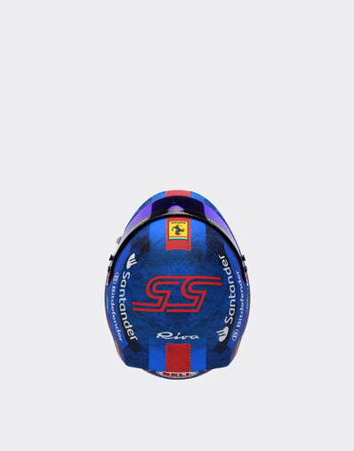 Ferrari 1:2比例 Carlos Sainz 迈阿密2024特别版迷你头盔 苏格兰蓝色 F1349f