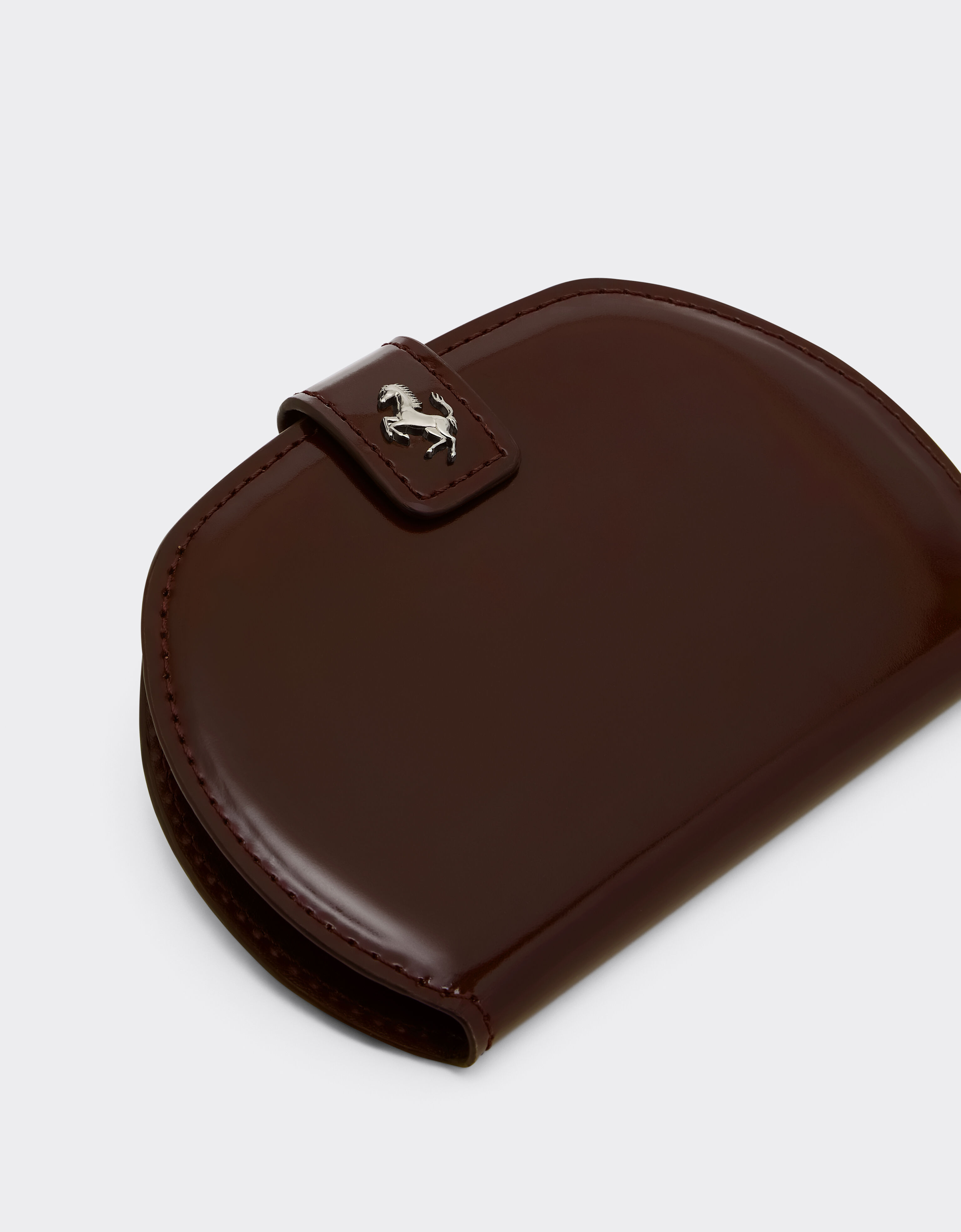 Ferrari Ferrari Dino glossy leather folding wallet Espresso 49218f