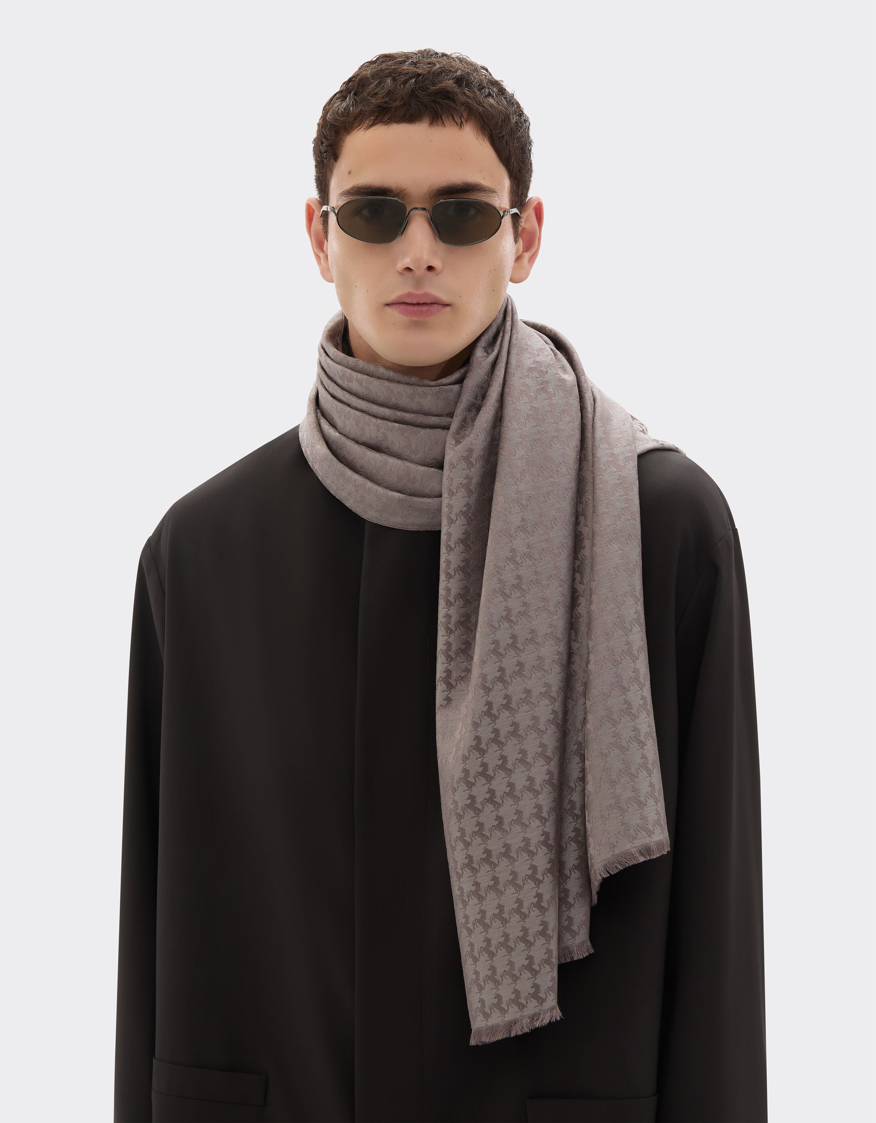 羊毛和真丝围巾 Ferrari 羊毛和真丝围巾 Clay 50611f