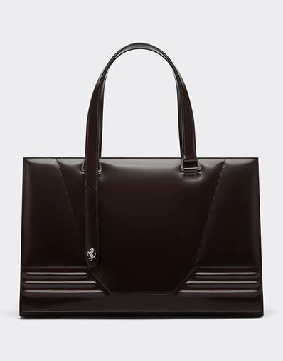 Ferrari Ferrari GT brushed leather tote bag Dark Brown 21366f