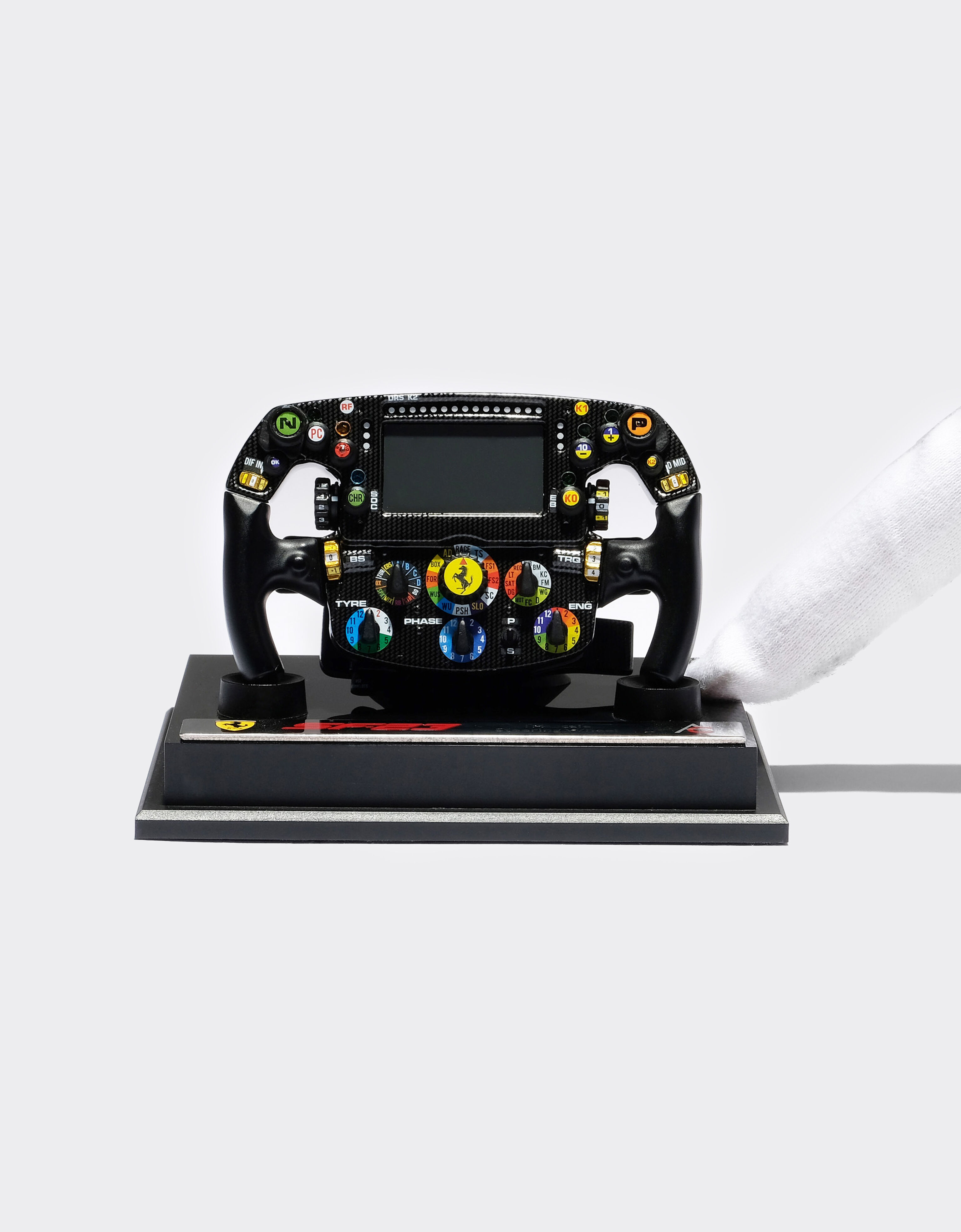 Ferrari 1:4比例法拉利SF-23方向盘模型 黑色 F1048f