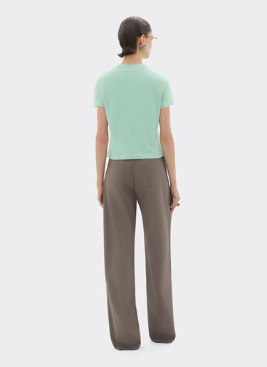 Ferrari 刺绣棉质 T 恤 Granite Green 50842f