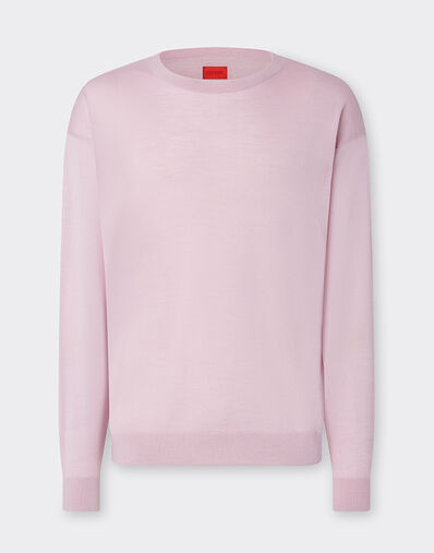 Ferrari 链饰图案羊绒和真丝套衫 紫藤色 22660f