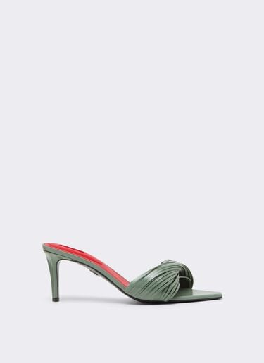 Ferrari Leder-Mules mit geschnitzten Fransen Salvia CSWML0004XL00007f