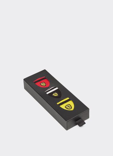  Terry cloth sock set with Ferrari Scudetto Rosso SAUSO0001JCO0026f