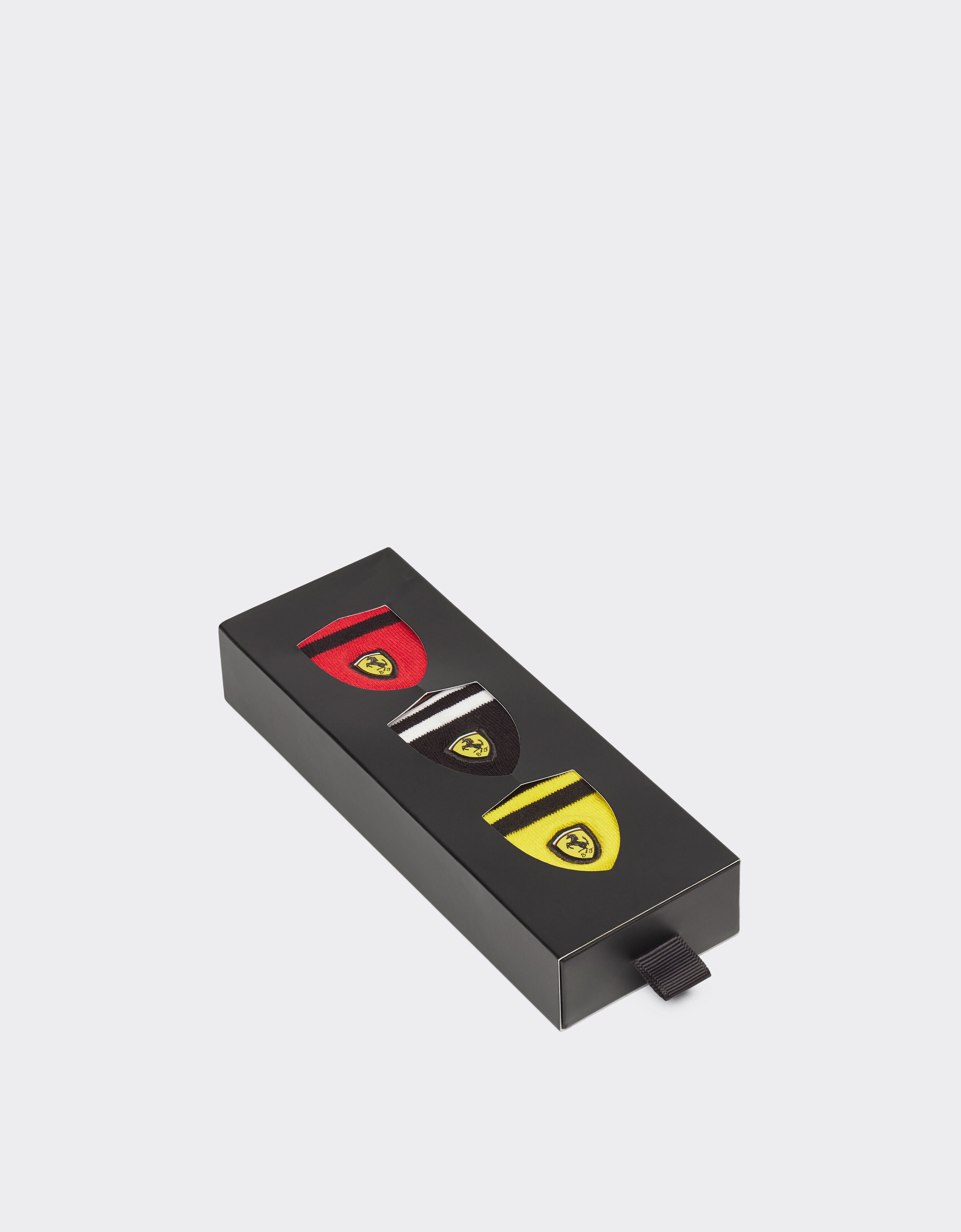  Terry cloth sock set with Ferrari Scudetto Rosso SAUSO0001JCO0026f