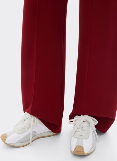 Ferrari Leather and suede running sneakers Optical White 50378f