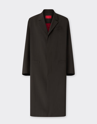 Ferrari Q-Cycle® 凉爽羊毛大衣 Dark brown 50034f