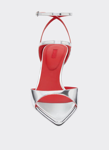 Ferrari 镜面皮革后系带凉鞋 银色 22009f
