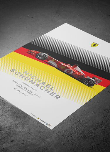Ferrari Official Ferrari F2002 Michael Schumacher Hockenheim GP poster Multicolore LE0P0643EXT0001f