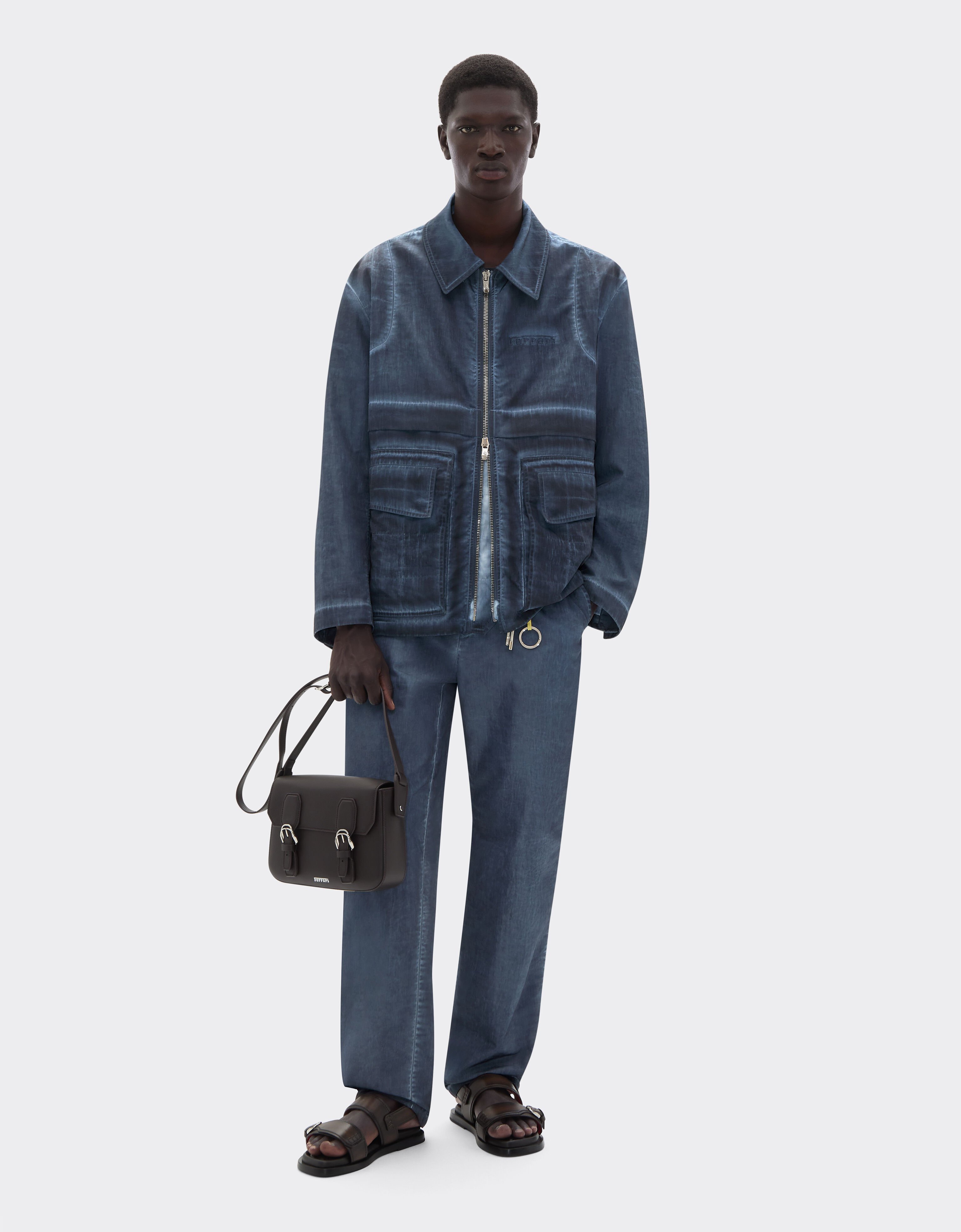 Ferrari 尼龙华达呢卡其裤 Ultramarine 50062f