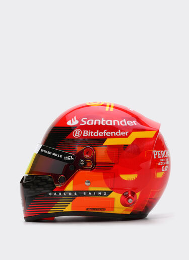 Ferrari 卡洛斯-塞恩斯迷你头盔（比例 1:2 - 西班牙特别版 2024 红色 F1355f