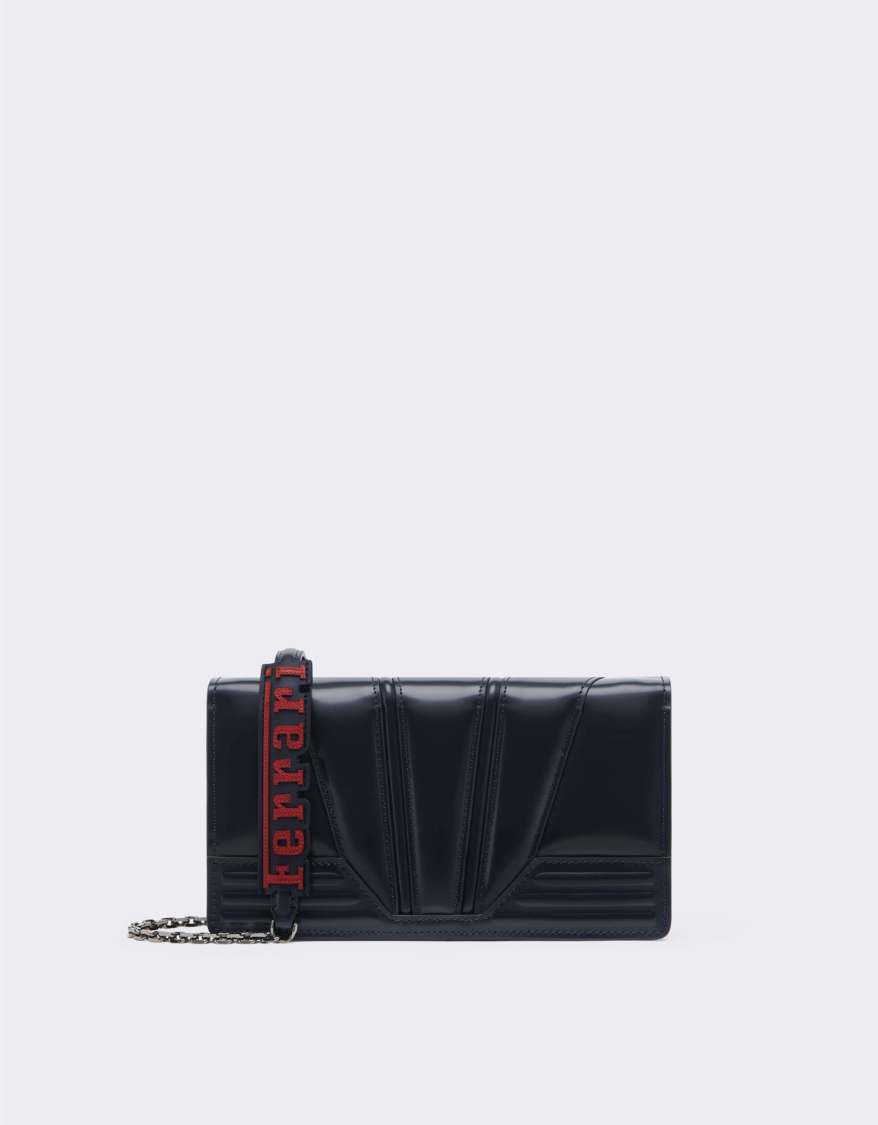 Ferrari 法拉利 GT 亮面皮革钱包 海军蓝 51202f