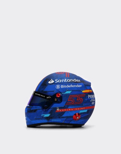 Ferrari 1:2比例 Carlos Sainz 迈阿密2024特别版迷你头盔 苏格兰蓝色 F1349f