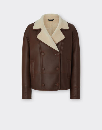 Ferrari Shearling caban 烟草色 20982f