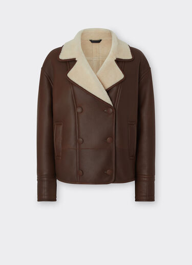 Ferrari Shearling caban 烟草色 20982f
