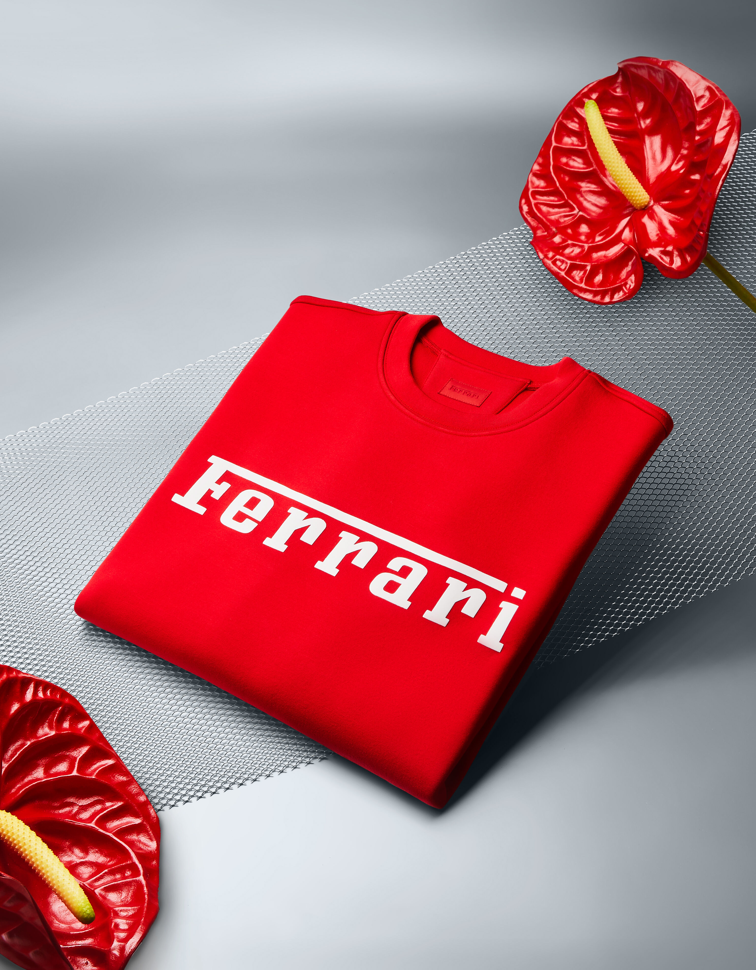 法拉利徽标 Scuba 潜水面料卫衣 Ferrari 法拉利徽标 Scuba 潜水面料卫衣 赛车红 20518f