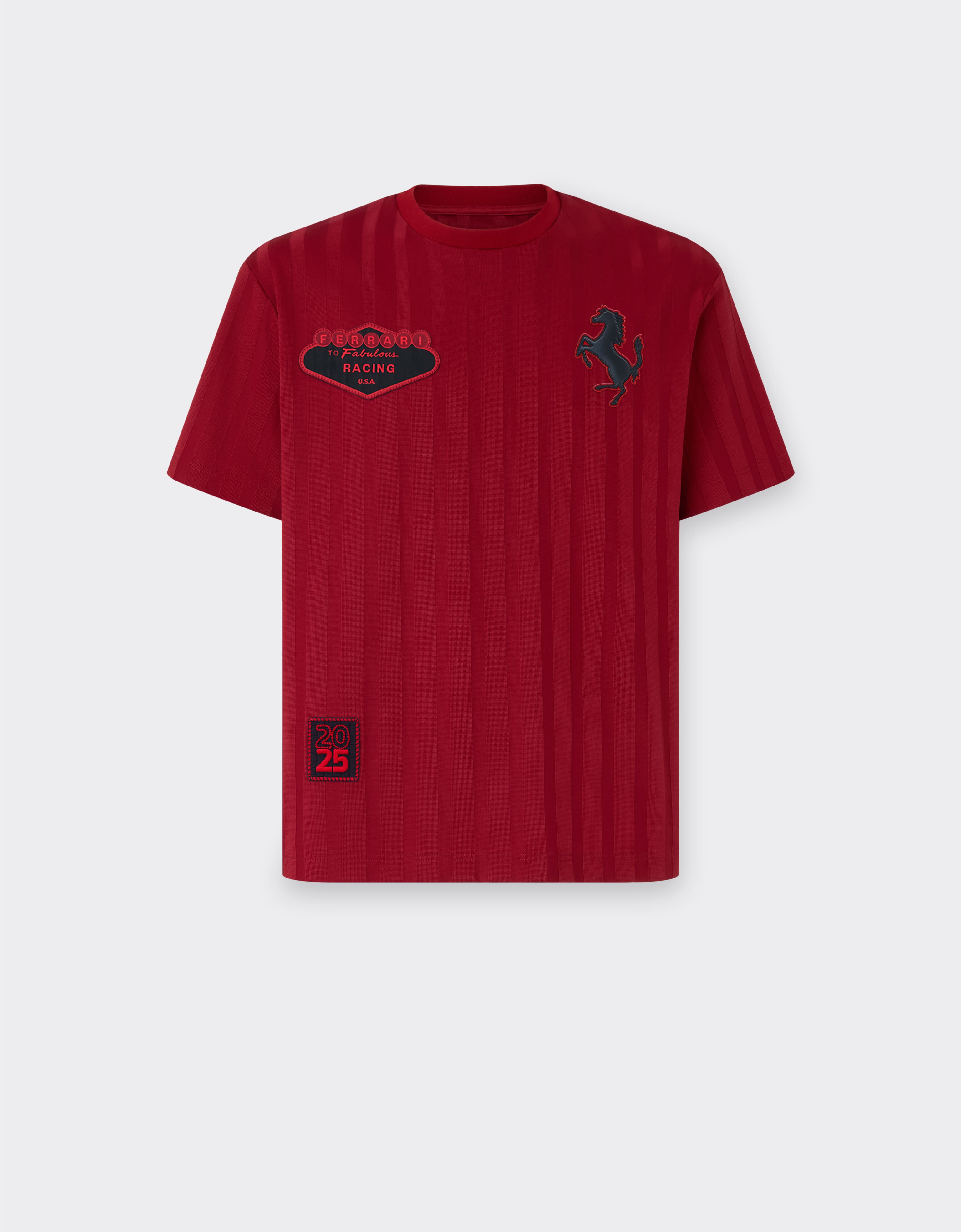 Ferrari 法拉利徽标有机棉 T 恤 玫瑰红 51023f