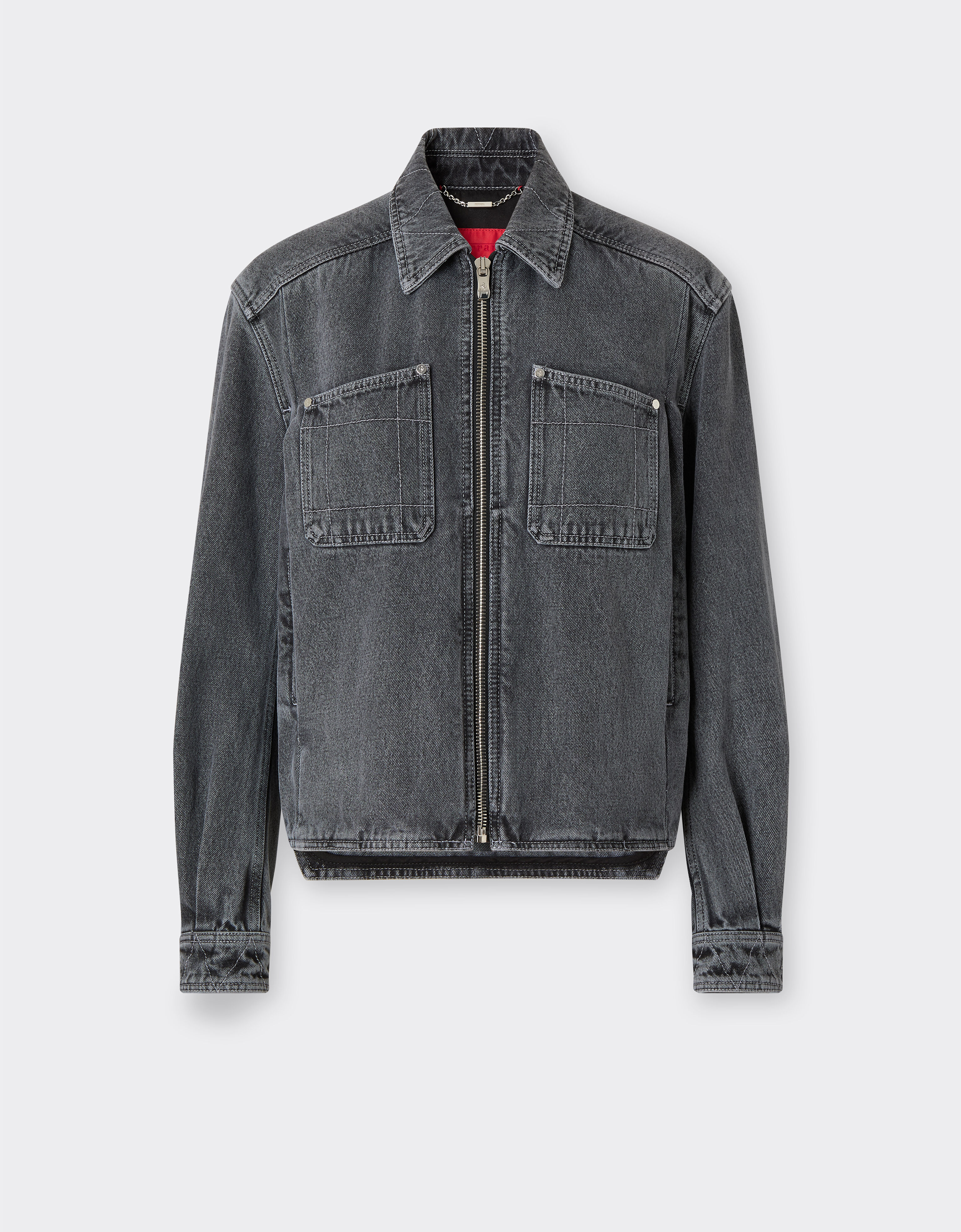 Dark marbled denim jacket Ferrari Dark marbled denim jacket Granite Gray 49945f
