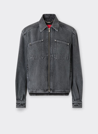 Dark marbled denim jacket Ferrari Dark marbled denim jacket Granite Gray 49945f