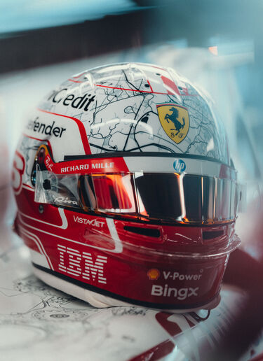 Charles Leclerc 1:1 Special Edition Helmet for the 2026 Austin Grand Prix Ferrari Charles Leclerc 1:1 Special Edition Helmet for the 2026 Austin Grand Prix Multicolor LO0R3059EXT0001f