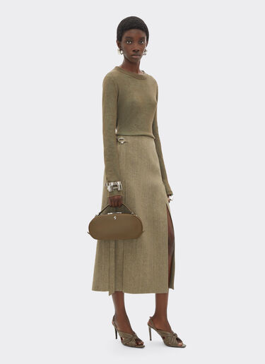 La Ferrari Dino 迷你皮革保龄球包 Ferrari La Ferrari Dino 迷你皮革保龄球包 Khaki Green 50579f