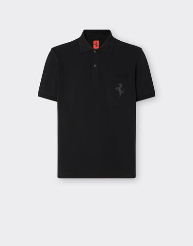 Ferrari 跃马徽标拼饰 Polo 衫 米色 22412f