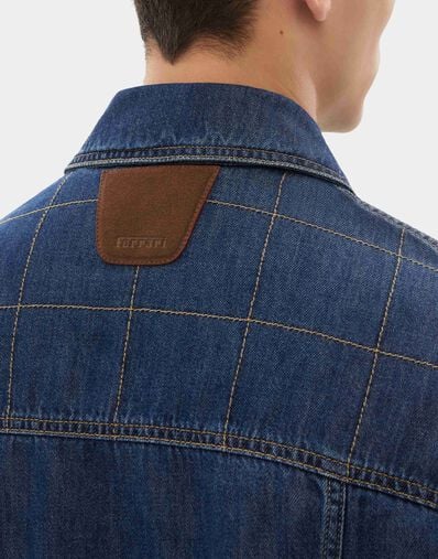 Ferrari 明线牛仔夹克 Blu Denim CDMJK0008DCO0014f