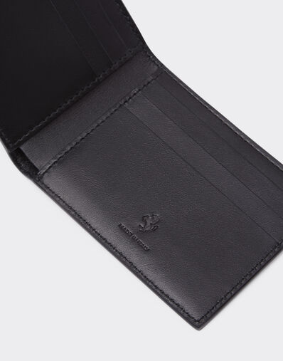 Ferrari Smooth leather horizontal wallet Black 20419f