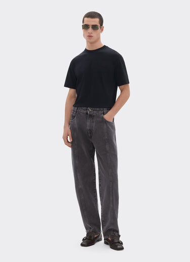 Ferrari 法拉利徽标棉质 T 恤 Black 50847f