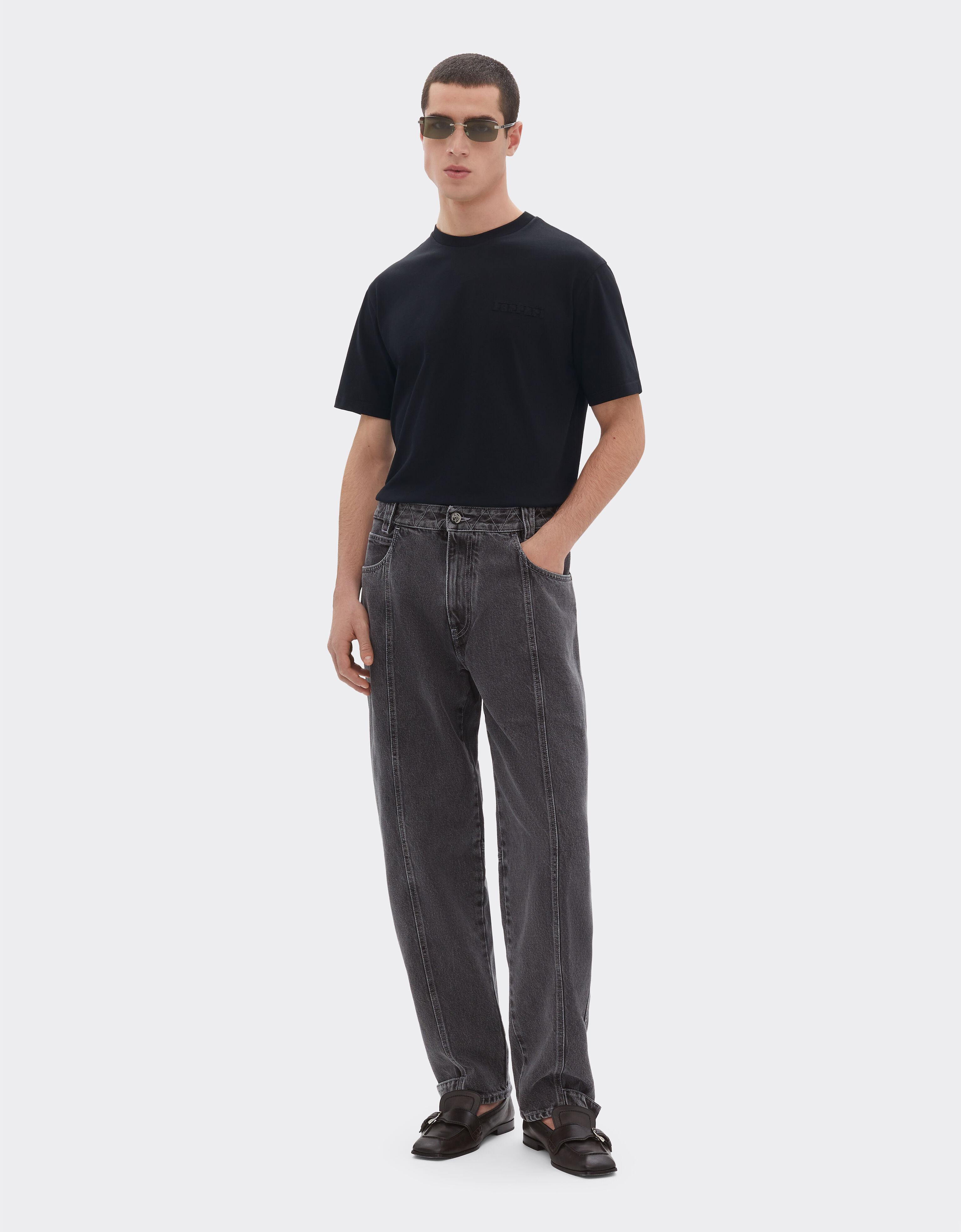 Ferrari 法拉利徽标棉质 T 恤 Black 50847f