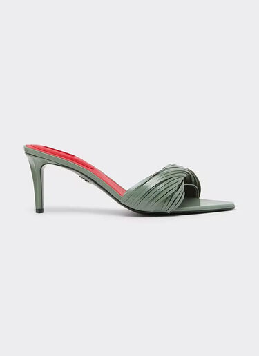 Ferrari Leder-Mules mit geschnitzten Fransen Salvia CSWML0004XL00007f
