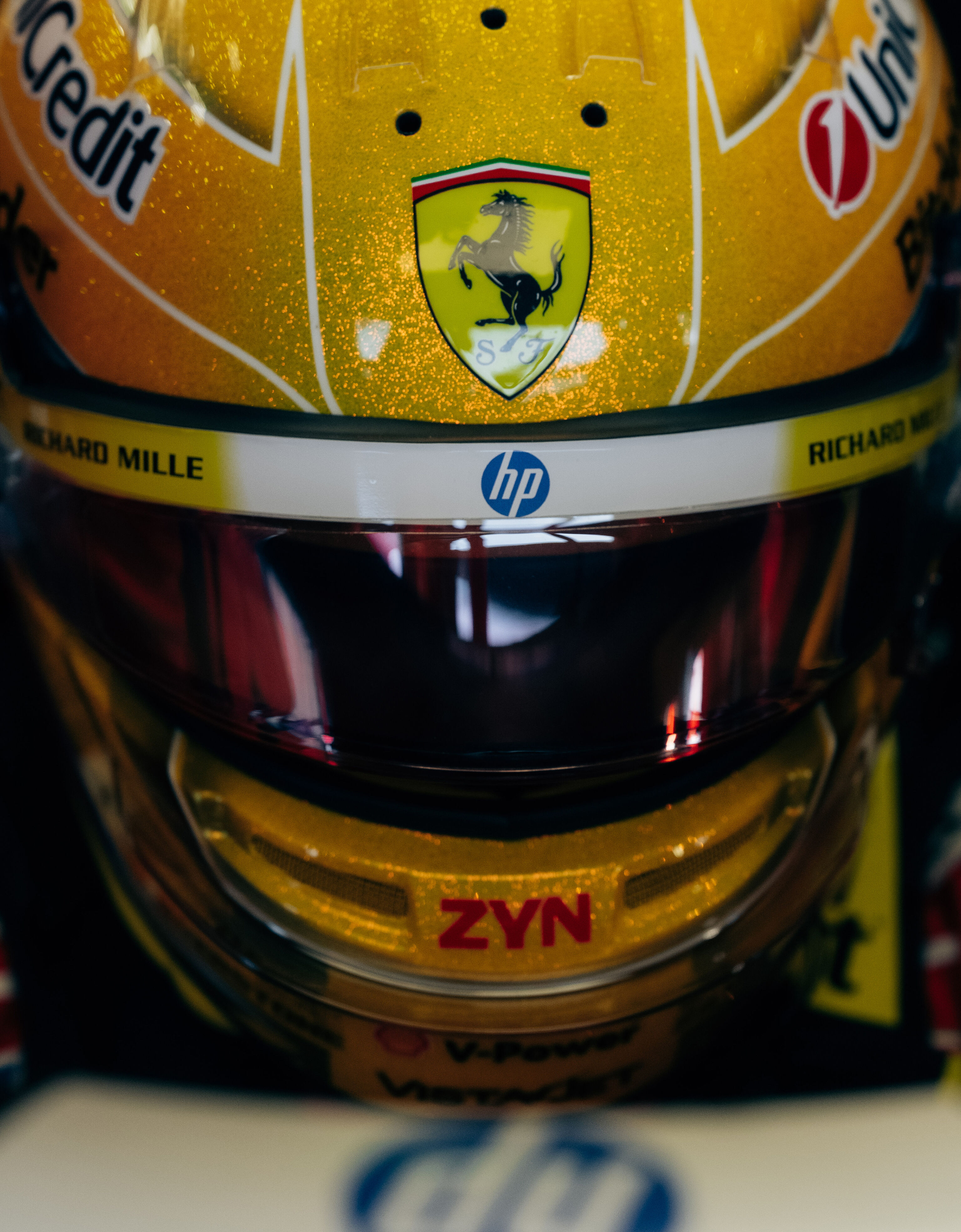 Ferrari Lewis Hamilton Silverstone Special Edition 2026 Mini Helmet, 1:2 Scale Multicolore LO0R2673EXT0001f